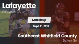 Matchup: Lafayette vs. Southeast Whitfield County 2018
