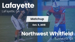 Matchup: Lafayette vs. Northwest Whitfield  2018