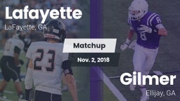 Matchup: Lafayette vs. Gilmer  2018