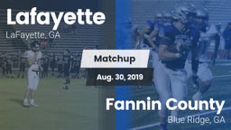 Matchup: Lafayette vs. Fannin County  2019