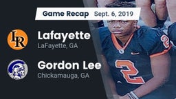 Recap: Lafayette  vs. Gordon Lee  2019