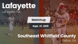 Matchup: Lafayette vs. Southeast Whitfield County 2019