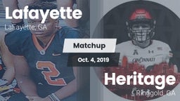 Matchup: Lafayette vs. Heritage  2019