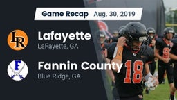 Recap: Lafayette  vs. Fannin County  2019