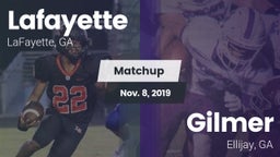 Matchup: Lafayette vs. Gilmer  2019