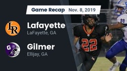Recap: Lafayette  vs. Gilmer  2019