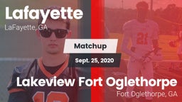 Matchup: Lafayette vs. Lakeview Fort Oglethorpe  2020