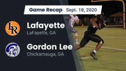 Recap: Lafayette  vs. Gordon Lee  2020