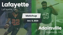Matchup: Lafayette vs. Adairsville  2020