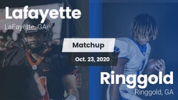 Matchup: Lafayette vs. Ringgold  2020