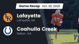 Recap: Lafayette  vs. Coahulla Creek  2020