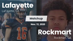 Matchup: Lafayette vs. Rockmart  2020