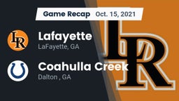 Recap: Lafayette  vs. Coahulla Creek  2021