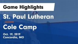 St. Paul Lutheran  vs Cole Camp  Game Highlights - Oct. 19, 2019