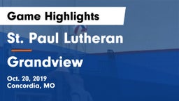 St. Paul Lutheran  vs Grandview  Game Highlights - Oct. 20, 2019