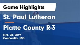 St. Paul Lutheran  vs Platte County R-3 Game Highlights - Oct. 20, 2019