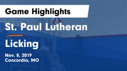 St. Paul Lutheran  vs Licking  Game Highlights - Nov. 8, 2019