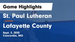 St. Paul Lutheran  vs Lafayette County  Game Highlights - Sept. 3, 2020