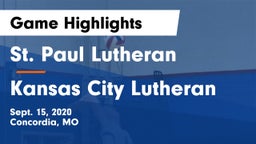 St. Paul Lutheran  vs Kansas City Lutheran Game Highlights - Sept. 15, 2020