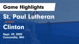 St. Paul Lutheran  vs Clinton  Game Highlights - Sept. 29, 2020