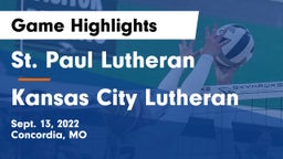 St. Paul Lutheran  vs Kansas City Lutheran Game Highlights - Sept. 13, 2022