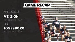 Recap: Mt. Zion  vs. Jonesboro  2016