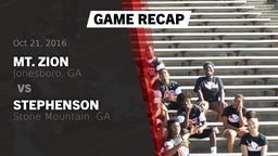 Recap: Mt. Zion  vs. Stephenson  2016