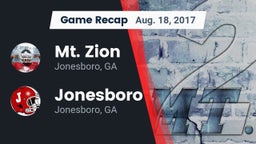 Recap: Mt. Zion  vs. Jonesboro  2017