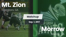 Matchup: Mt. Zion  vs. Morrow  2017