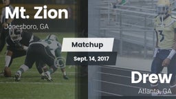 Matchup: Mt. Zion  vs. Drew  2017