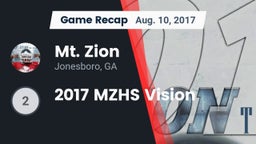 Recap: Mt. Zion  vs. 2017 MZHS Vision 2017