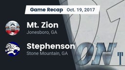 Recap: Mt. Zion  vs. Stephenson  2017