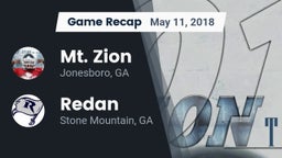 Recap: Mt. Zion  vs. Redan  2018