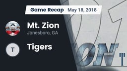 Recap: Mt. Zion  vs. Tigers 2018