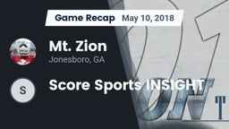 Recap: Mt. Zion  vs. Score Sports  INSIGHT 2018