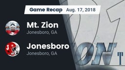 Recap: Mt. Zion  vs. Jonesboro  2018
