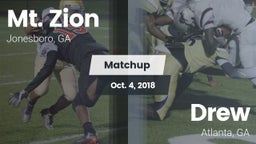 Matchup: Mt. Zion  vs. Drew  2018
