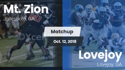 Matchup: Mt. Zion  vs. Lovejoy  2018