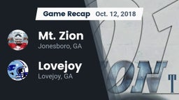 Recap: Mt. Zion  vs. Lovejoy  2018