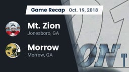 Recap: Mt. Zion  vs. Morrow  2018
