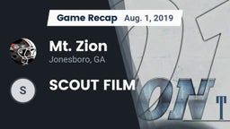 Recap: Mt. Zion  vs. SCOUT FILM 2019