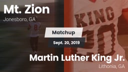 Matchup: Mt. Zion  vs. Martin Luther King Jr.  2019