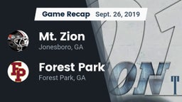 Recap: Mt. Zion  vs. Forest Park  2019