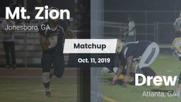 Matchup: Mt. Zion  vs. Drew  2019