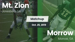 Matchup: Mt. Zion  vs. Morrow  2019