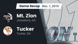 Recap: Mt. Zion  vs. Tucker  2019