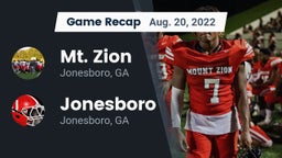 Recap: Mt. Zion  vs. Jonesboro  2022