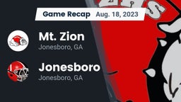 Recap: Mt. Zion  vs. Jonesboro  2023