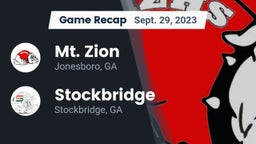 Recap: Mt. Zion  vs. Stockbridge  2023