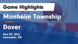 Manheim Township  vs Dover  Game Highlights - Dec 03, 2016